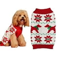 thumbnail image 1 of CSCHome Dog Puppy Christmas Sweater Pet Turtleneck Clothes Warm Soft Cat Outfit for Small Medium Dogs Christmas Party Dress, 1 of 11