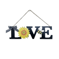 thumbnail image 1 of CSCHome Home Decor Exquisite Bee Sunflower Love Letters Hanging Sign Front Door Room Decoration, 1 of 5