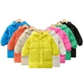 thumbnail image 1 of CSCHome Kids Baby Winter Puffer Jacket for Boys Girls，Toddler Cute Thickened Warm Snowsuit Jacket Coat Autumn Winter Warm Hooded Puffer Outwear for 2-9Y, 1 of 7