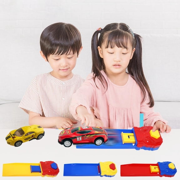 CSCHome Kids Back to the Car Catapult, Small Car Sliding, Small Car Track Launch Catapult(Color random)