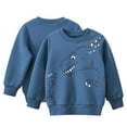 thumbnail image 1 of CSCHome Kids Boys Dinosaur Sweatshirt Toddler Baby Crewneck Sweatshirt Winter Warm Padded Sweatshirt Tops for 1-9Y, 1 of 5