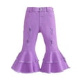 thumbnail image 1 of CSCHome Kids Girls Casual Denim Pants for Toddler Baby Solid Color Jeans Flare Pants Spring Fall Trousers Bottoms for 1-6 Years Old, 1 of 9