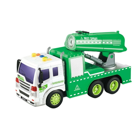CSCHome Kids Machine Construction Truck Toy Cars with Spray & Light Realistic Construction Vehicles Birthday Gift for 3+ Boys Girls