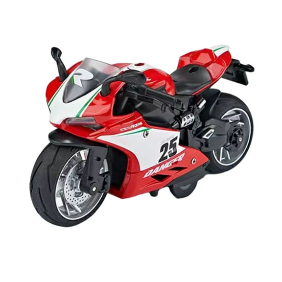 CSCHome Kids Pull Back Motorcycle Toys with Music and Lights Motorcycle Toys for 3-12 Years Old Boys and Kids