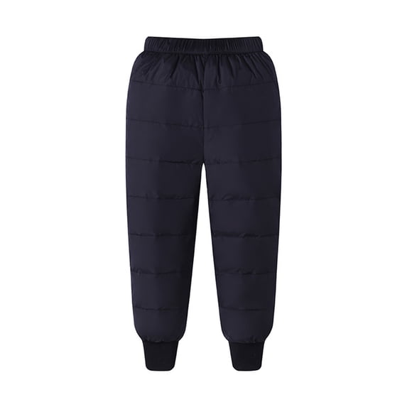 CSCHome Kids Toddler Boys Girls Winter down Pants for 2-7 Years Casual Warm Trousers Baby Windproof White Duck down Jogger Pants Bottoms