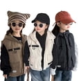 thumbnail image 1 of CSCHome Kids Toddler Fall Winter Puffer Vest Hooded Jacket for Boys Girls 2-12Y Zipper Solid Color Warm down Cotton Waistcoat Outwea Winter Hooded Sleeveless Coats, 1 of 9