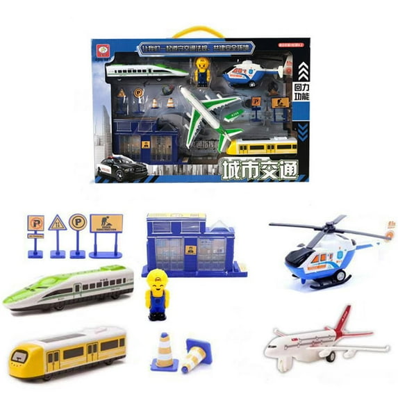 CSCHome Kids Toy Car City Traffic Car Model,Simulation Models,Can Be Given as a Gift to Your Children for 3+Years Old