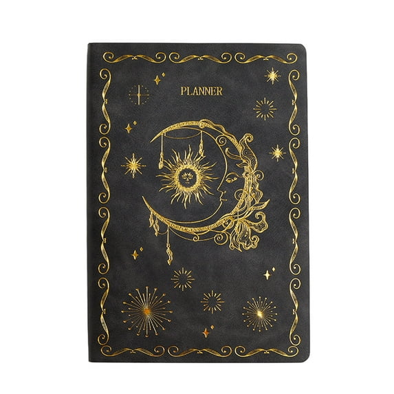 CSCHome Notebooks,Imitation Leather Office Weekly Planner Notebook Soft Leather Cover, Comfortable Hand Feel, Easy to Carry on the Go