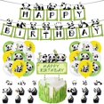 thumbnail image 1 of CSCHome Party Decoration, Panda Theme Birthday Flag Balloon Cute Scene Arrangement Prop Decoration, 1 of 6