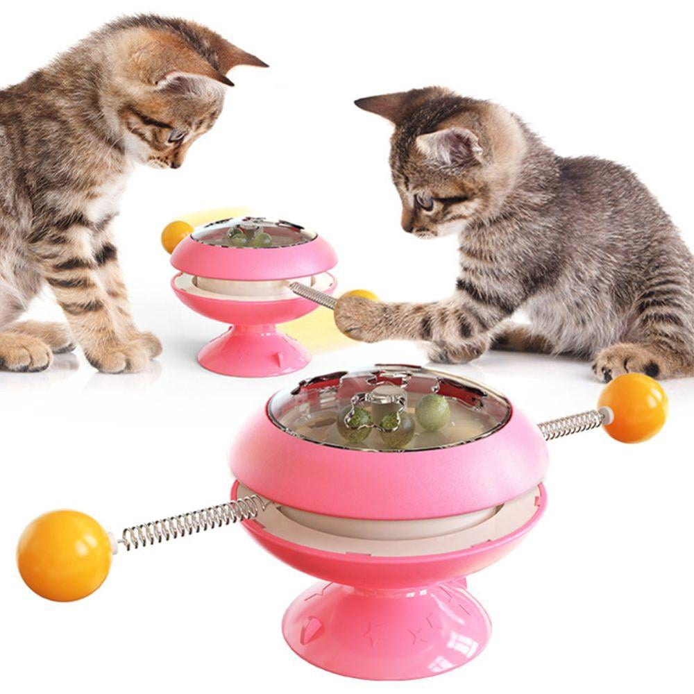 CSCHome Pet Cat Toys Interactive Cat Catnip Ball Spinning Balls for ...