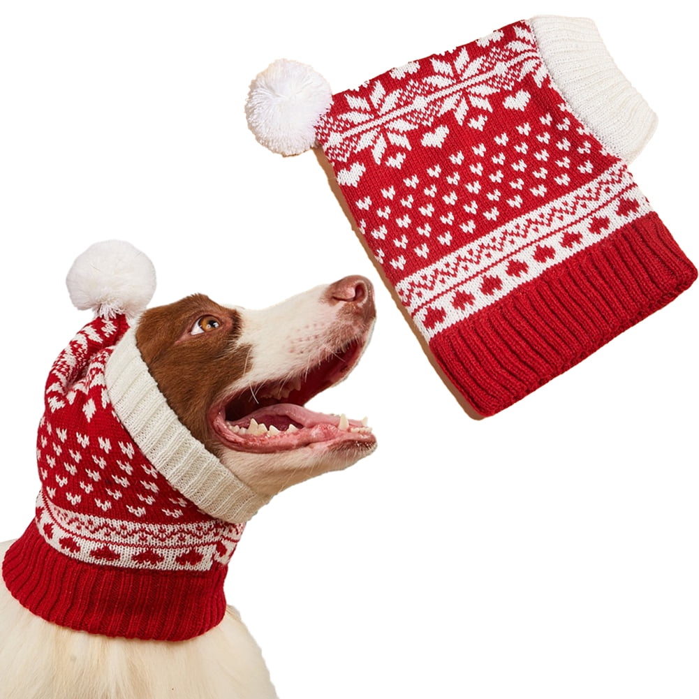 CSCHome Pet Dog Winter Knitted Hat for Small Medium Large Dogs Cats Pet
