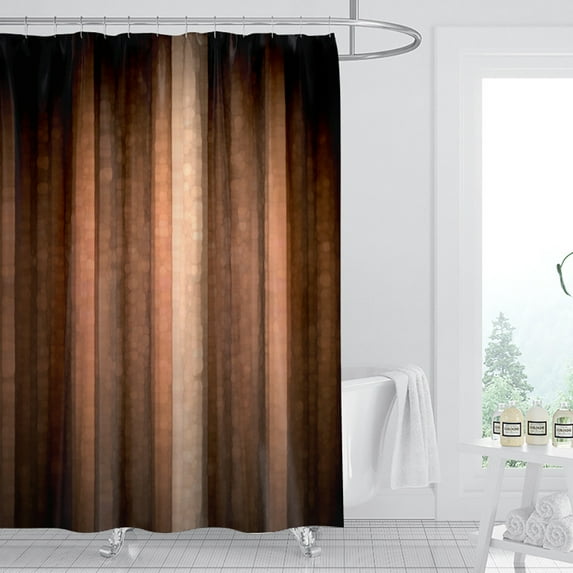 CSCHome Polyester Fabric Shower Curtain, Luxury Waterproof Decorative Shower Curtain, Soft and Comfortable Fabric, Odorless 71x71inch
