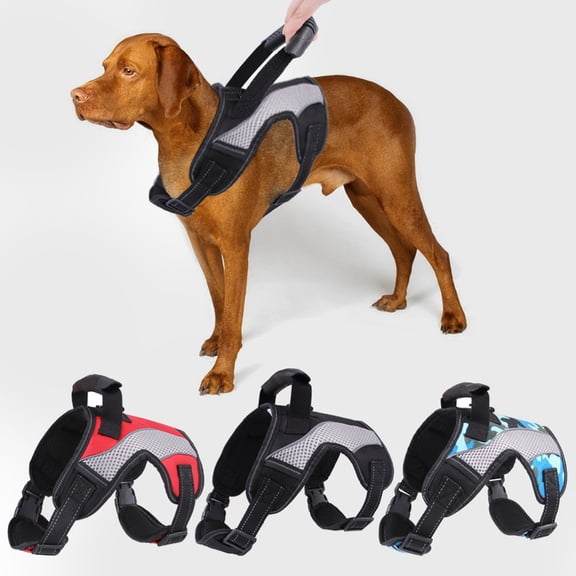CSCHome Dog Harness No Pull Pet Vest, No Choke, Adjustable and Padded for Training and Walking, Dog Harness for Medium Dogs Samoyed, Husky