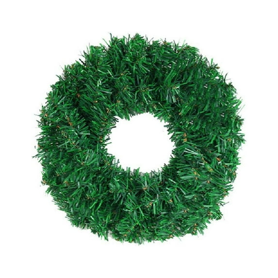 CSCHome Pvc Artificial Green Garland Christmas Winter Mantel Ornaments Plant Decoration Wreath Christmas Party Holiday Supplies