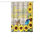 thumbnail image 1 of CSCHome Shower Curtain Sunflower Rustic Farmhouse Shower Curtain Set,Waterproof Quick-Dry Shower Sunflower Bathroom Curtain Deco, 1 of 5
