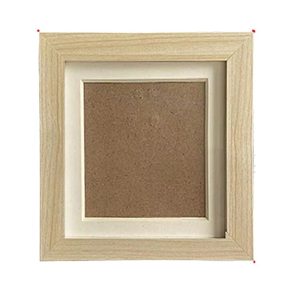 CSCHome Simple Exquisite Wooden Stick Photo Frame Display the Picture of Beautiful Lives 6x6 In