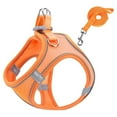thumbnail image 1 of CSCHome Small Dog Soft Harness,Small Medium-Sized Dog Harness Leash Set,Orange Adjustable L, 1 of 5