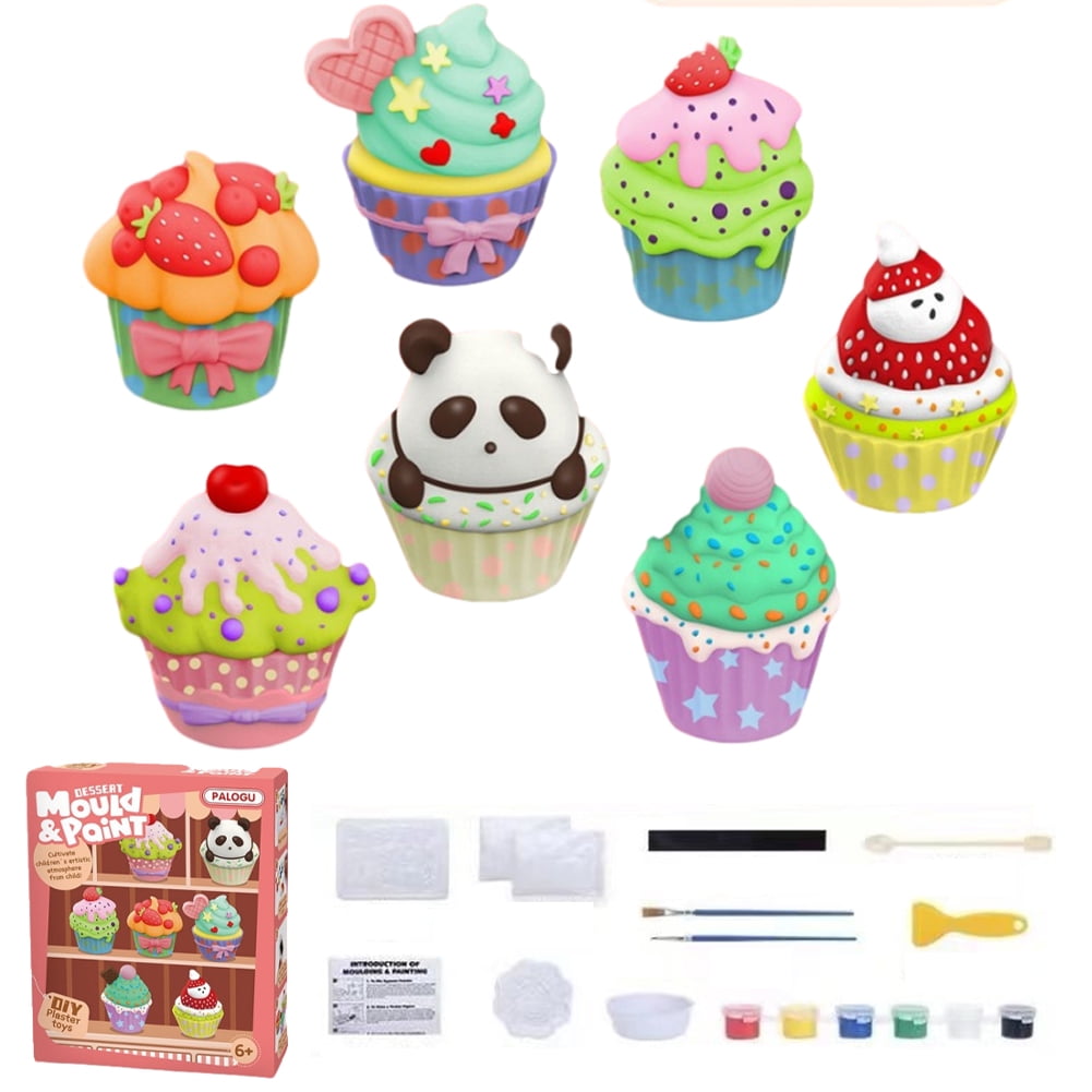 CSCHome Toddler Baby Dinosaurs Painting Kit Figurines Drawing Toys for Kids Aged 4 5 6 7 8-12 Creative Toys Plaster Painting Toys