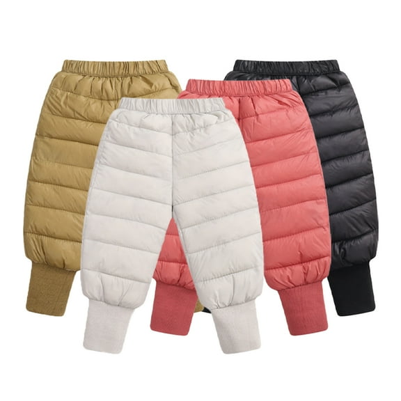 CSCHome Toddler Boys Girls Cotton Pants for Baby Newborn Winter Pants Solid Colour Pants Trousers for 3M-10Y