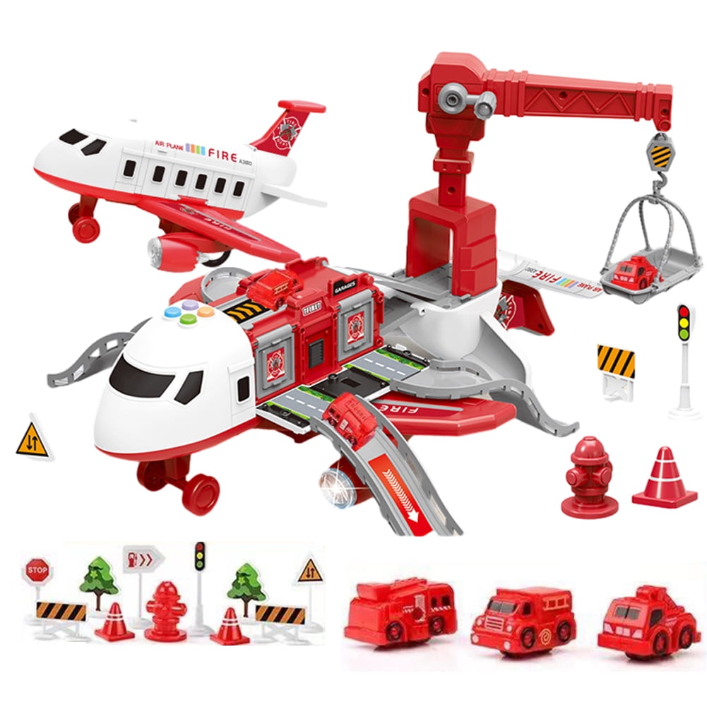 CSCHome Toddler Kids Transport Cargo Airplane Toy Airplane Toy with Toy Cars Set Toy Airplane Gifts for 3 4 5 6+ Years Old Kids Boys and Girls