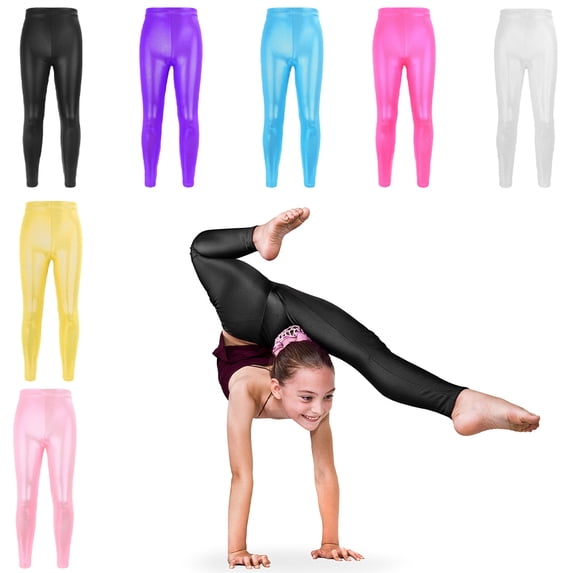CSCHome Toddler Kids Dance Tights Toddler Girl's Soft Leggings Stretch Breathable Leggings for 3-13Y