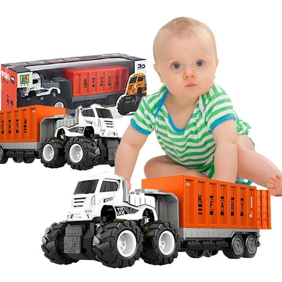 CSCHome Toddler Toys Construction Trucks Toys Construction Site Toy Set Durable Car Toys Christmas Gift for Boys 3+ Year Old