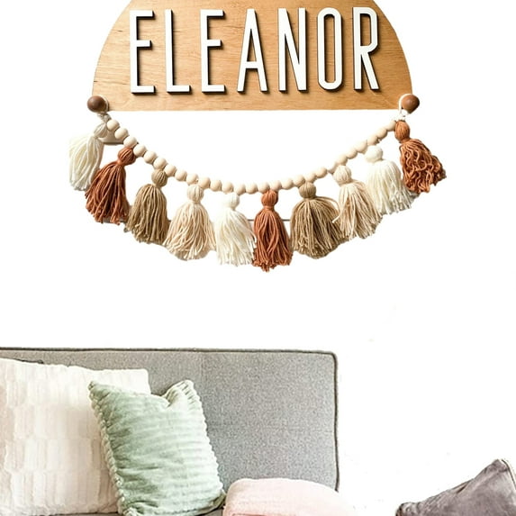 CSCHome Wall Hanging Tassels Decoration Handmade Boho Classroom Decor Tassels Banner for Daily Holiday Decor