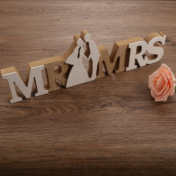 CSCHome Wedding Home Decoration Proposal Party Wooden English Proposal Ornaments Decoration