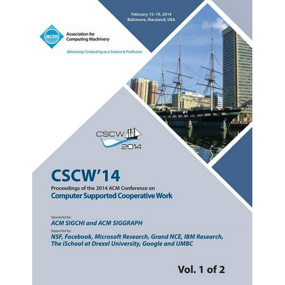 CSCW 14 Vol 1 Computer Supported Cooperative Work (Paperback)