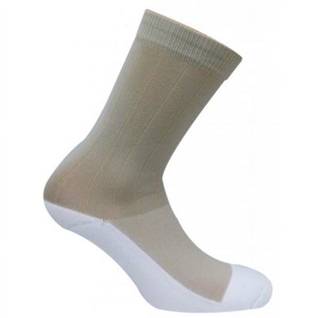 CSD 0356 Dress Classic Crew Compression Drystat Socks, Khaki - Extra Large