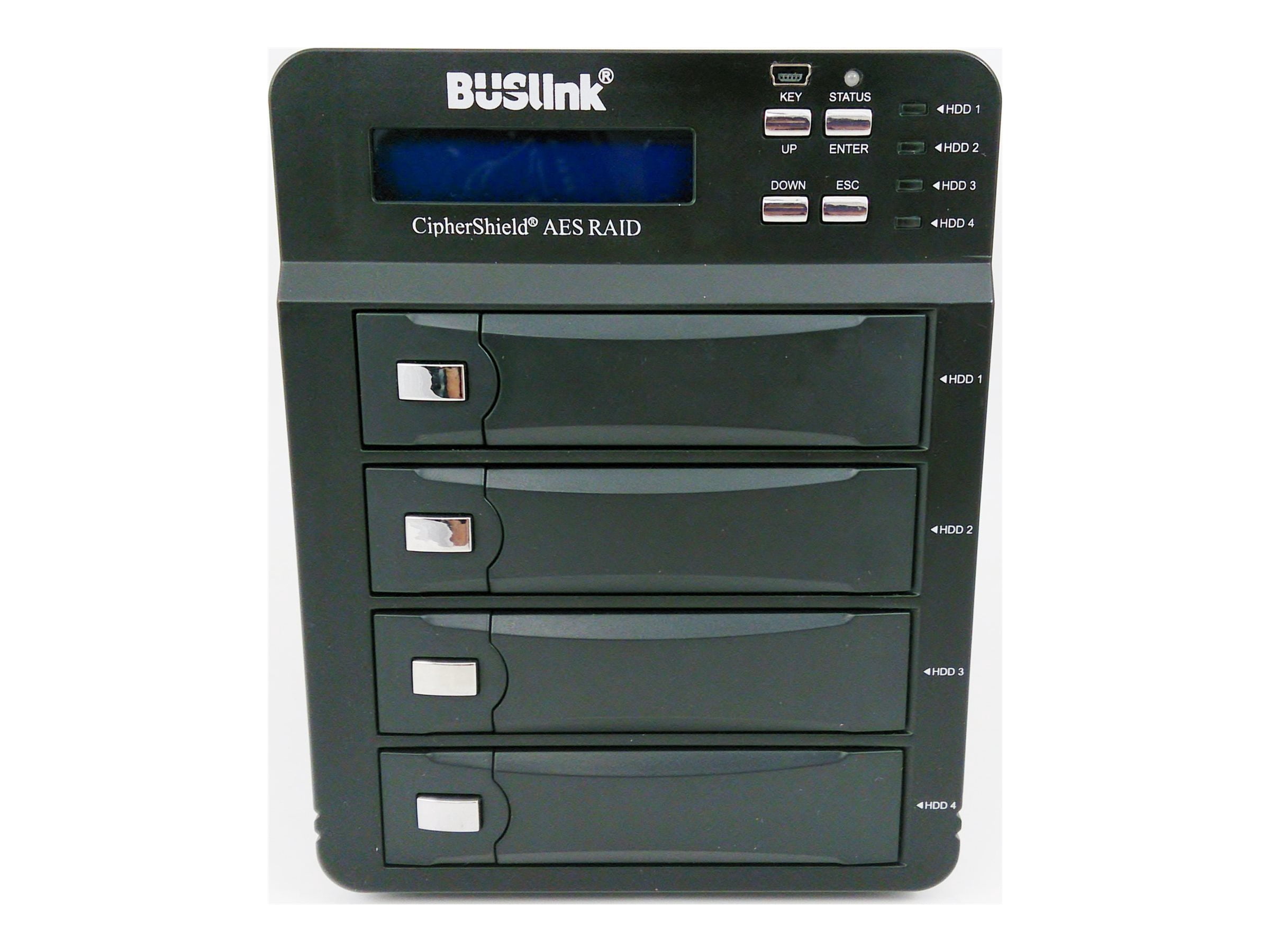 CSE-96TB4-SU3 96TB 4-Bay RAID USB 3.2 Gen 1 (3.0)/eSATA 256-bit FIPS 140-2 HIPAA Encrypted External Secure Hard Drive