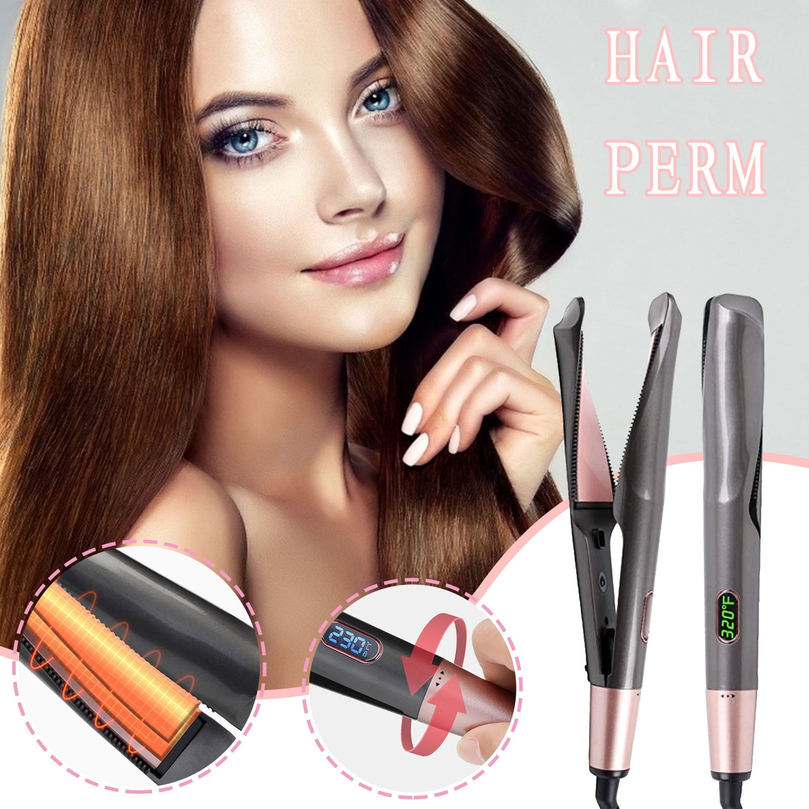 Best 2 In 1 Hair Straightener And Curler 2019 CSEONE 2-in-1 Hair Straightener & Curling Iron, Twisted Power Splint