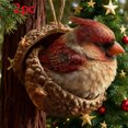 thumbnail image 1 of CSEONE Resin Forest Animal Ornaments 2 Pcs 3.14 Inch Handcrafted Sleeping Owl Bunny Hedgehog Figures in Realistic Hazelnut Shells Nature Theme Christmas Tree Decor Christmas Decorations, 1 of 5