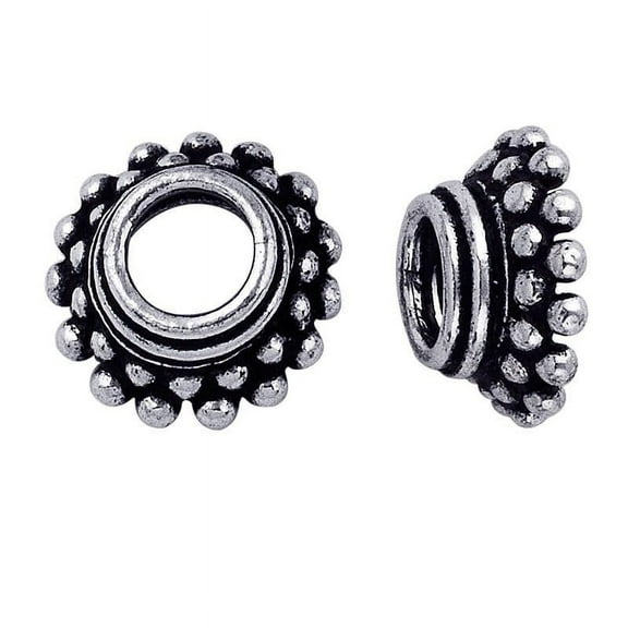 CSF-138 Silver Overlay Bead Cap