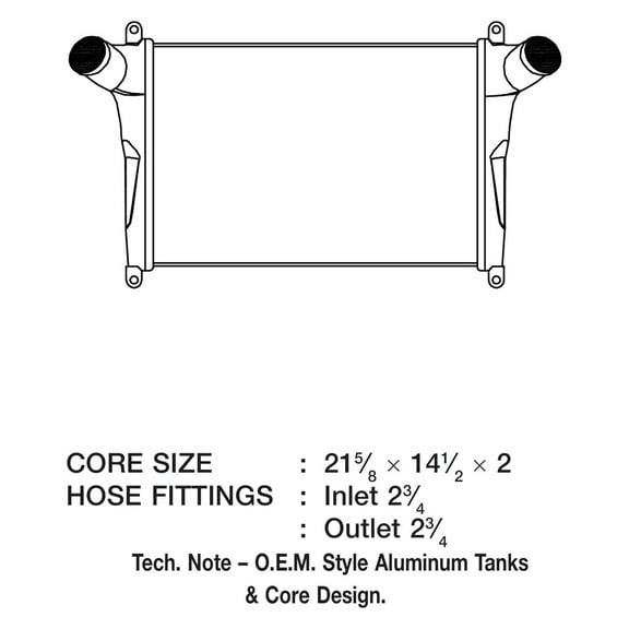 CSF 6050 - OE Style Design Intercooler