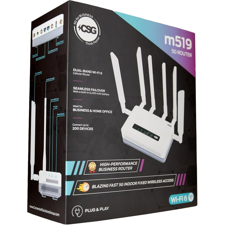 CSG m519 5G Cellular Gateway Business Router, Compatible with