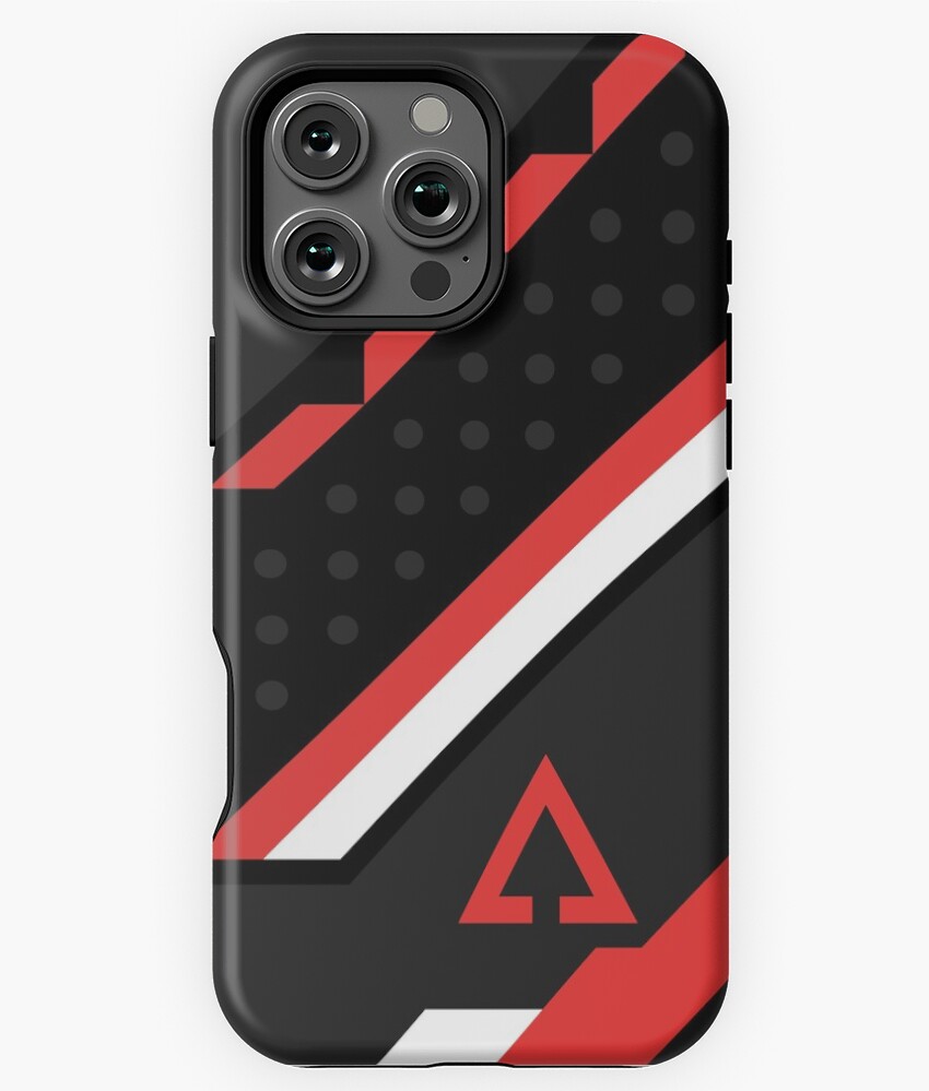 CSGO Black Red and White Gaming Phone Case for iPhone 16 15 14 13 12 11 ...