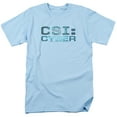 thumbnail image 1 of CSI: CYBER/CYBER LOGO-S/S ADULT 18/1-LIGHT BLUE-4X, 1 of 1