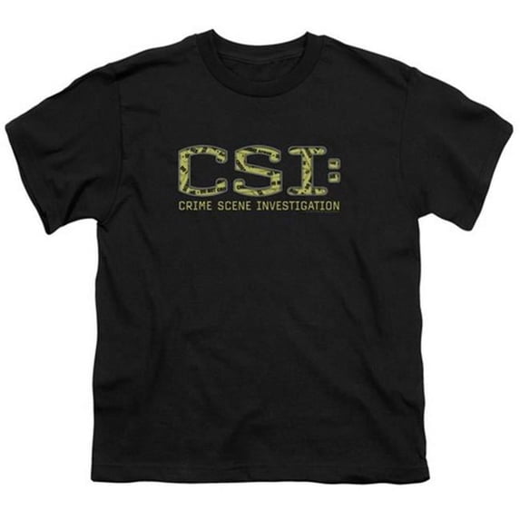 CSI-Collage Logo - Short Sleeve Youth 18-1 Tee - Black - Medium