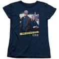 thumbnail image 1 of CSI-Do Not Cross - Short Sleeve Womens Tee - Navy- Medium, 1 of 1