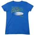 thumbnail image 1 of CSI & I Ate The Evidence Short Sleeve Cotton Women T-Shirt, Royal Blue - Medium, 1 of 1