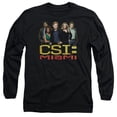 thumbnail image 1 of CSI Miami-The Cast In Black - Long Sleeve Adult 18-1 Tee - Black- Large, 1 of 1