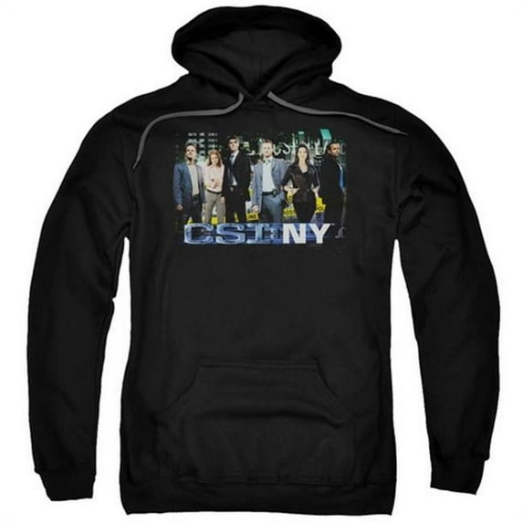 CSI NY-Cast - Adult Pull-Over Hoodie - Black- Small