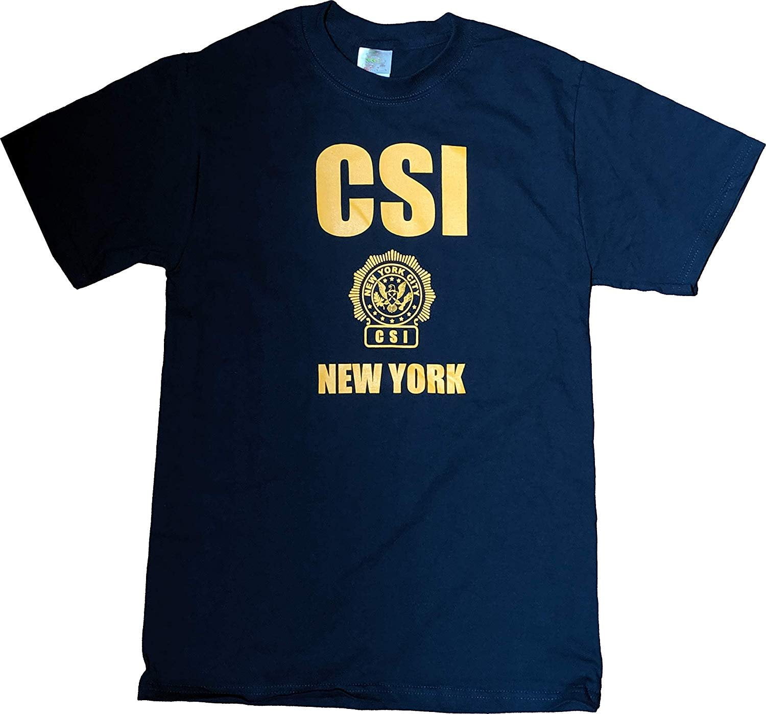 Vtg CSI New York Crime Scene Investigator Faded Shirt S NYPD Police Grunge 90s