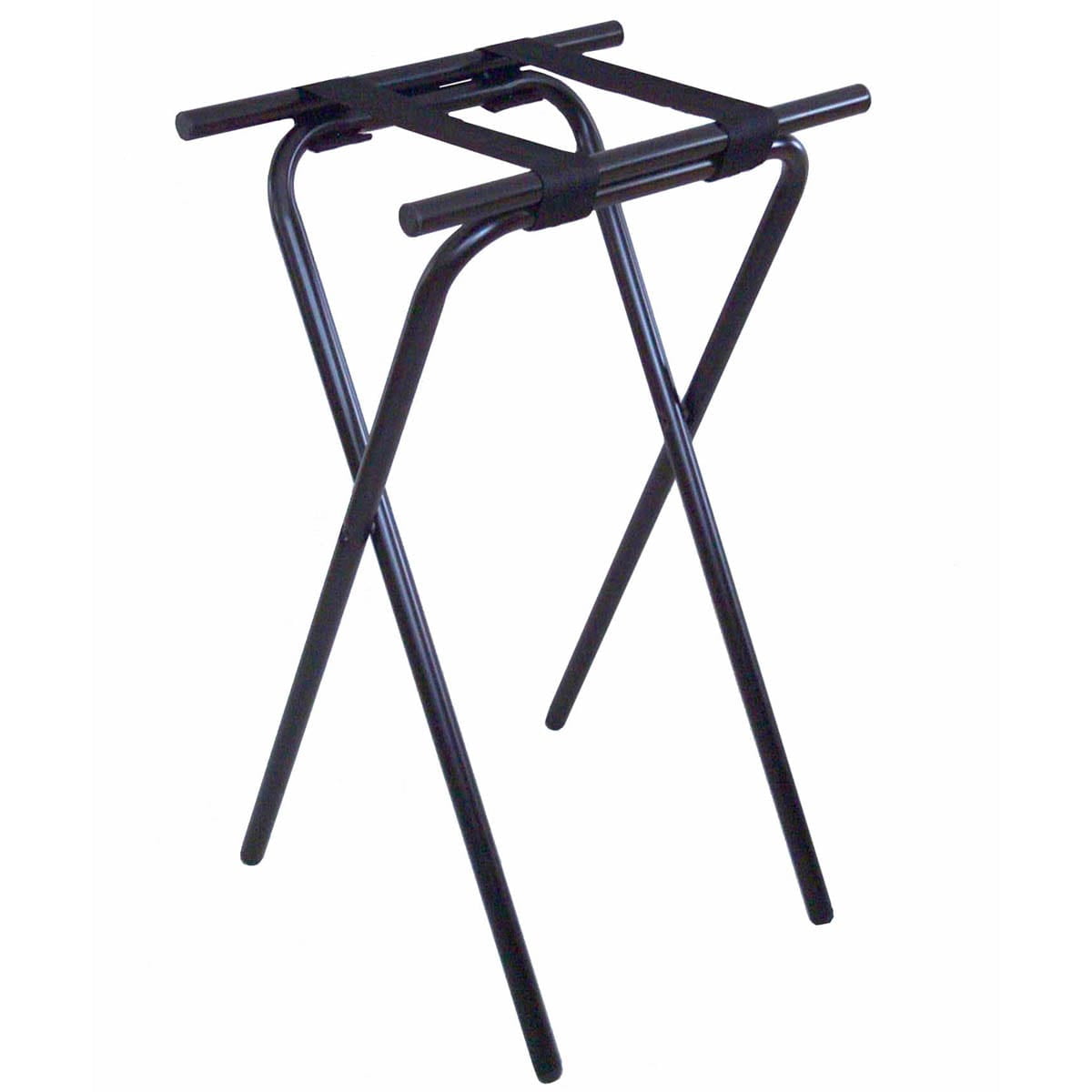 CSL 1053BL 31 H Deluxe Black Tubular Steel Tray Stand