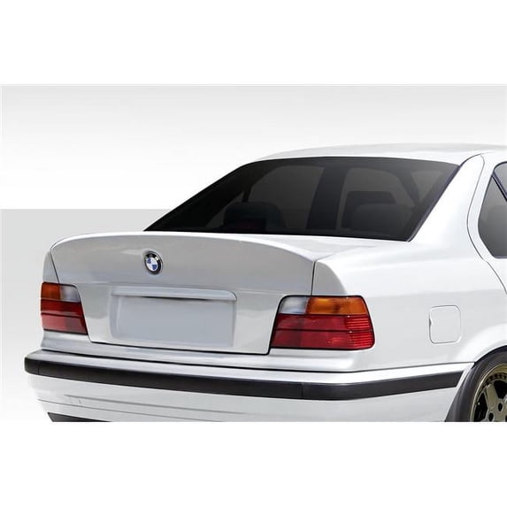 CSL Wing Spoiler for 1992-1998 BMW 3 Series M3 E36 4DR, Signature Black