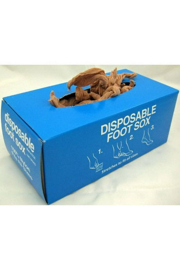 Women's Disposable Foot Socks, Beige (144)