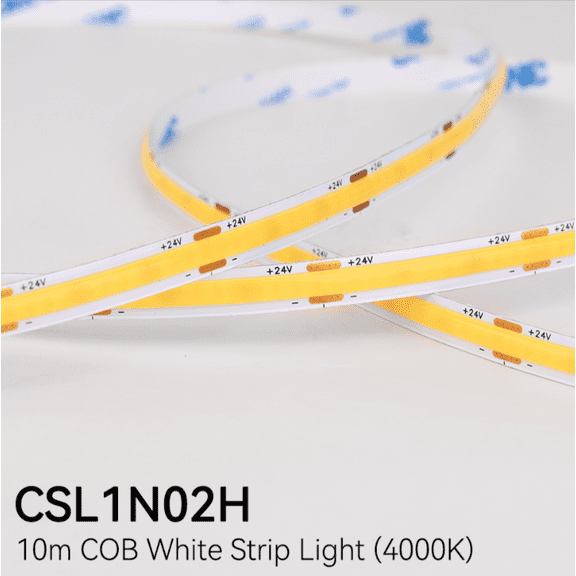 CSL1N02H - COB White Strip Light (10m/roll, 4000K)