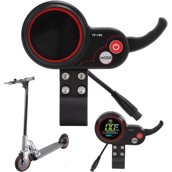 CSONGAZA 48V TF100 6 Pin Electric Scooter Display, Electric Scooter Communication Instrument Display LCD Throttle Controller Panel Modification Accessories for M4 Electric Scooter Controller