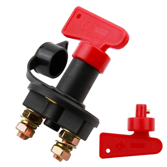 CSONGAZA Battery Isolator Switch 12V with 2 Keys, 24V Heavy Duty Automotive Car Battery Disconnect Switchs Emergency Power Kill Battery Cut Off Switch Isolation for Car Marine Boat Truck ATV Vehicle